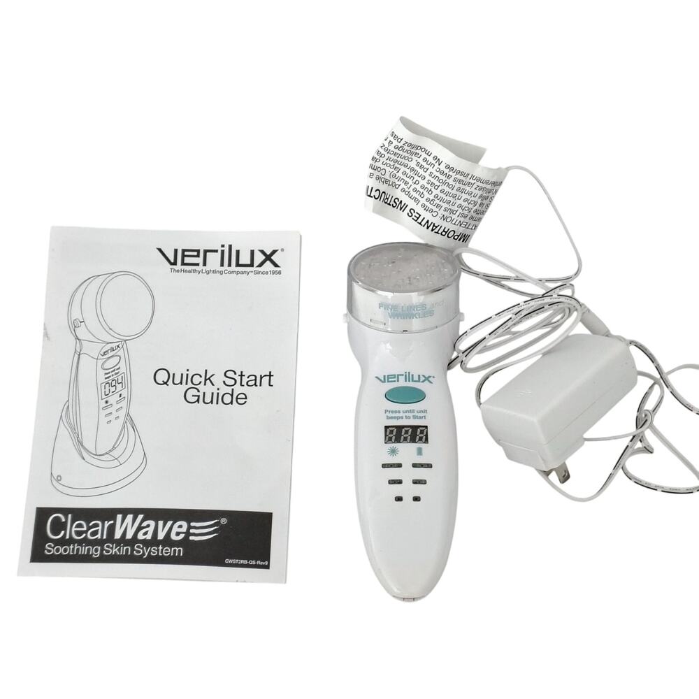 Verilux Clearwave Soothing Skin LED Light System Fine Lines & Wrinkles AntiAging